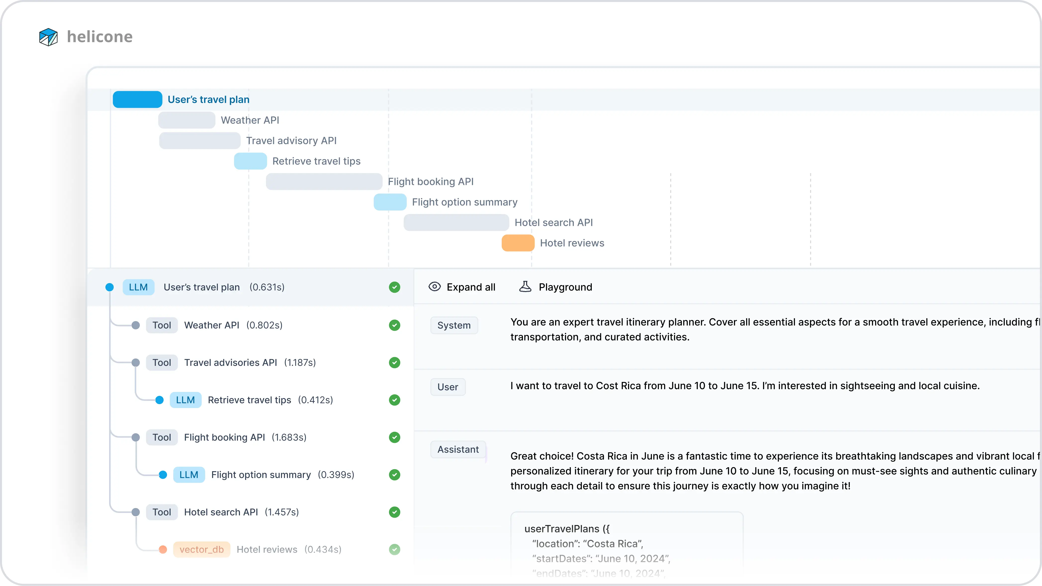 Helicone AI - Trace your agentic workflow with ease